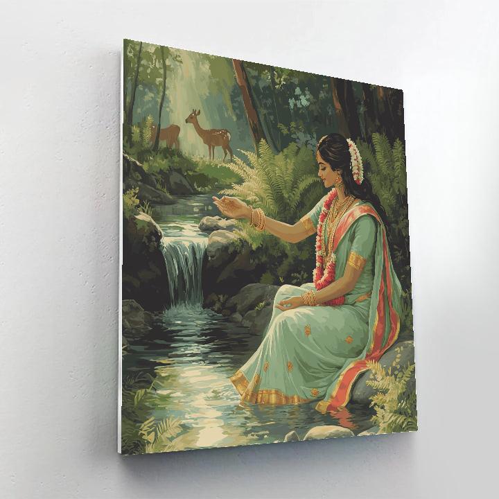 Forest Spring Parvati Healing Touch Paint by numbers kits