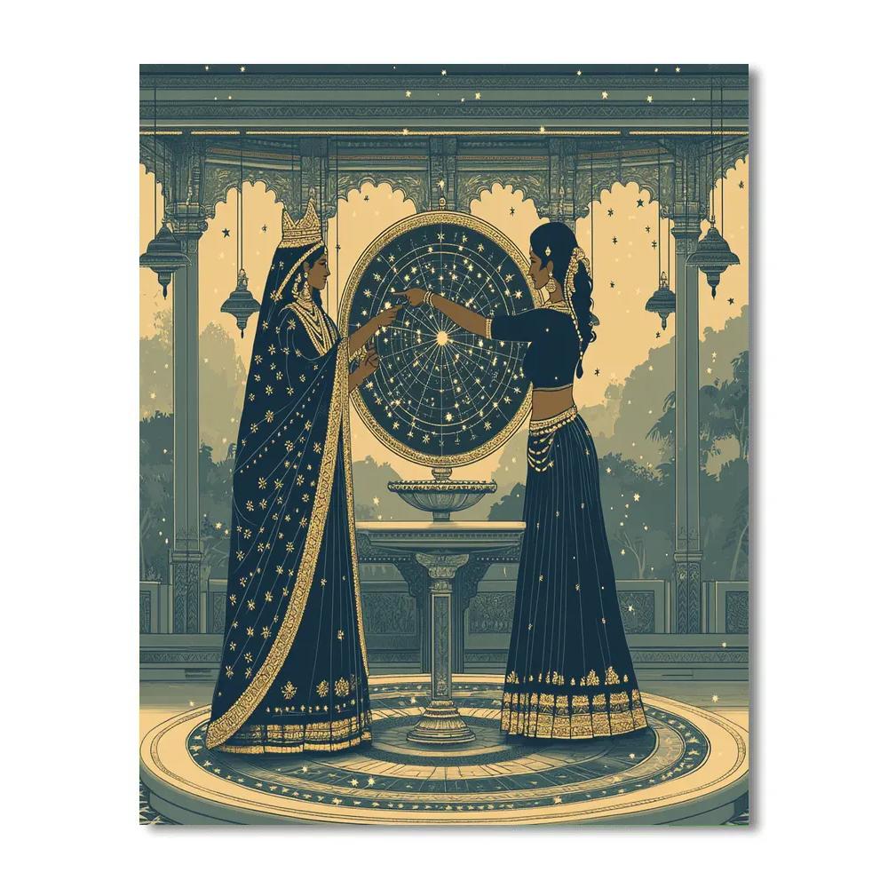 Star Map Pavilion With Parvati Guidance painting number kit