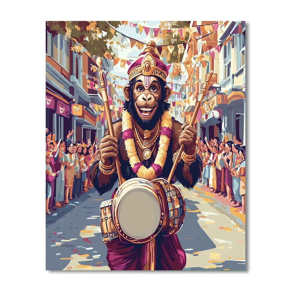 City Parade Drumline, Hanuman Rhythm Lead Numbered painting kits