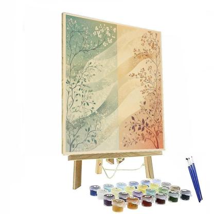 Alphonse Mucha Inspired Seasons Of Silence Ornament Paint by numbers art