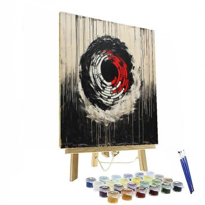 Banksy Inspired Silence Of The Barcode Nebula Paint by numbers art