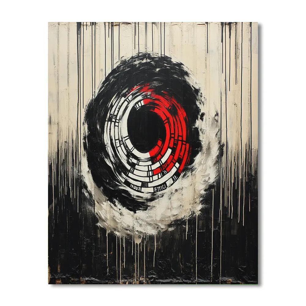 Banksy Inspired Silence Of The Barcode Nebula Paint by numbers art