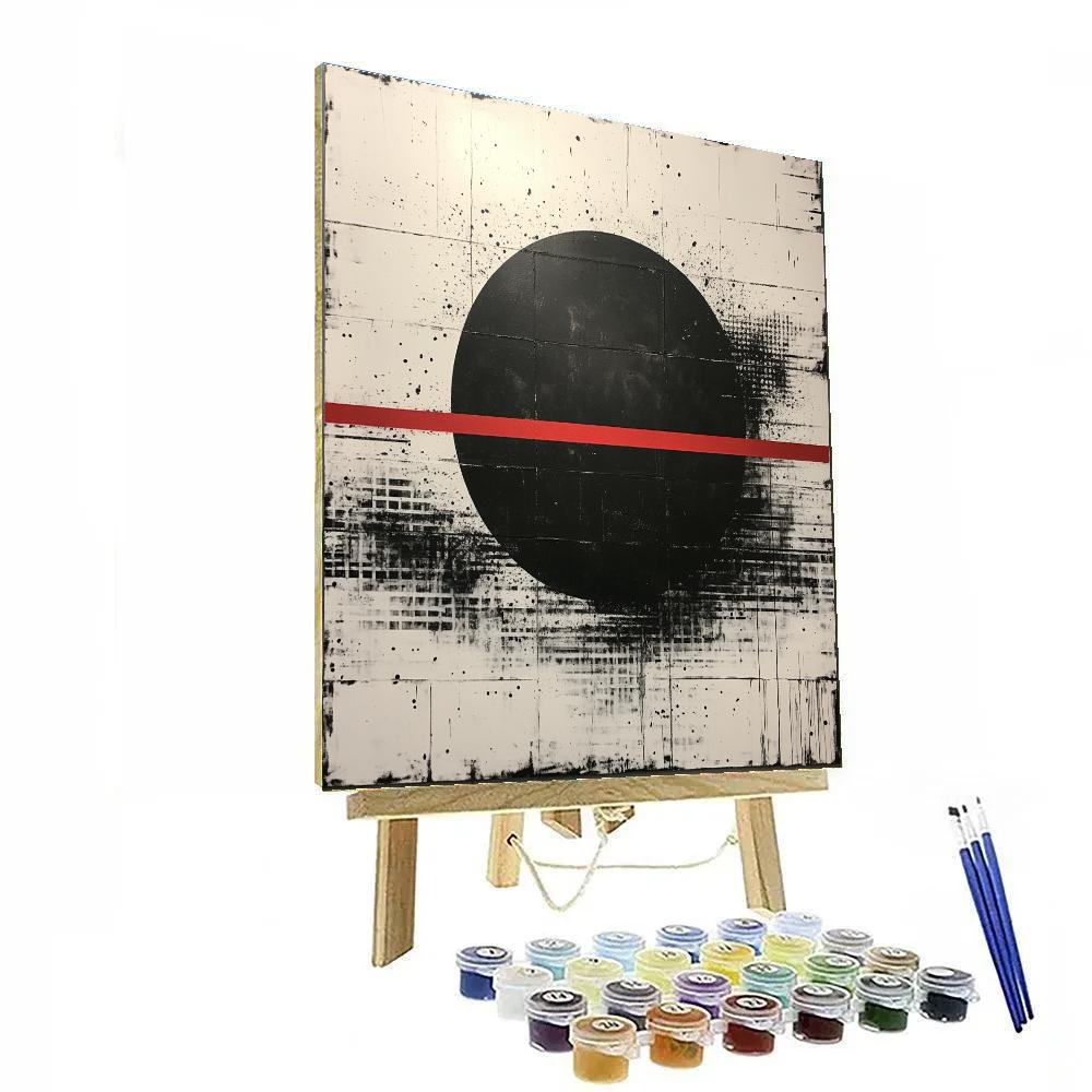 Banksy Inspired Redline Eclipse Of Truth Painting by numbers kit