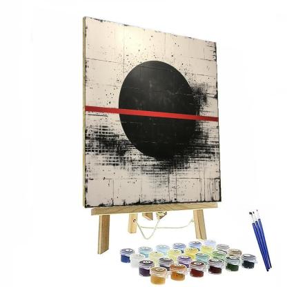 Banksy Inspired Redline Eclipse Of Truth Painting by numbers kit