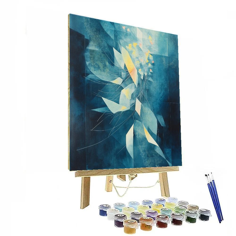 Paul Klee Inspired Aurora Arithmetic Mirage paint by number