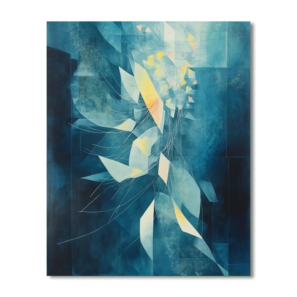 Paul Klee Inspired Aurora Arithmetic Mirage paint by number