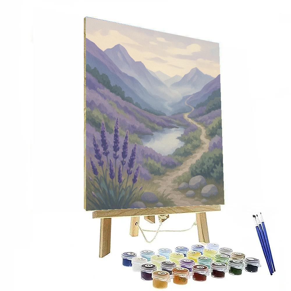 Foglit Lavender Ridge DIY paint by numbers