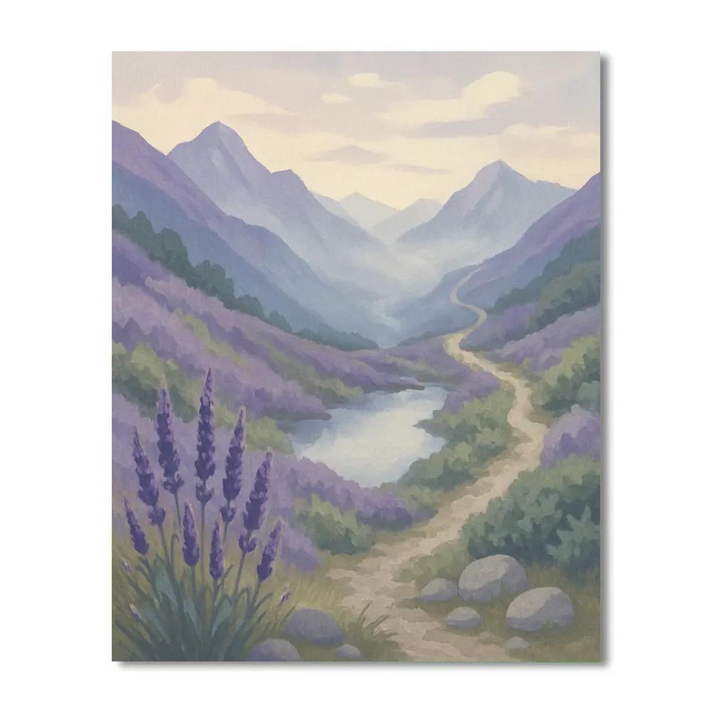 Foglit Lavender Ridge DIY paint by numbers