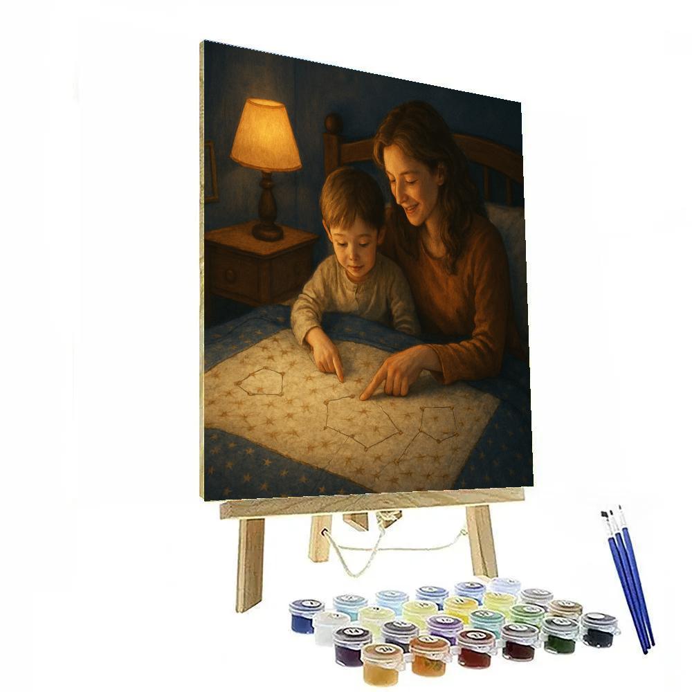 Starlit Quilt Of Memories Numbered painting kits