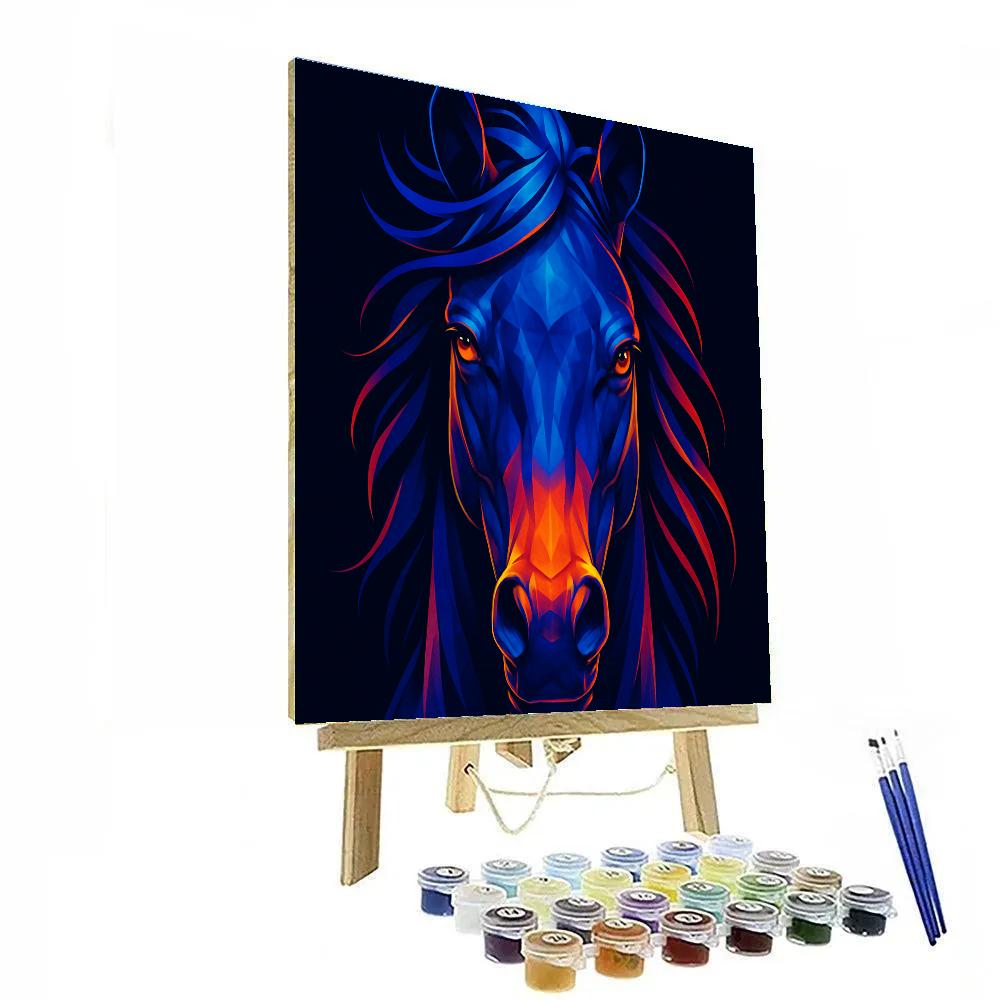 Prismatic Storm Stallion Painting by numbers kit