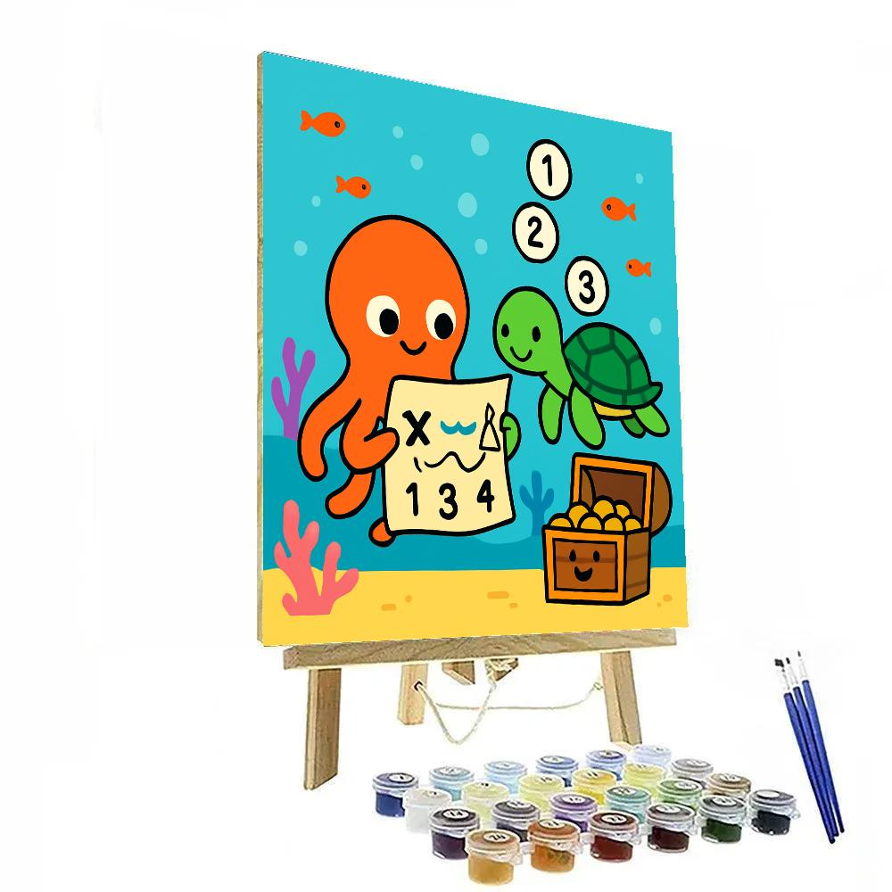 Coral Reef Codebreakers Number painting