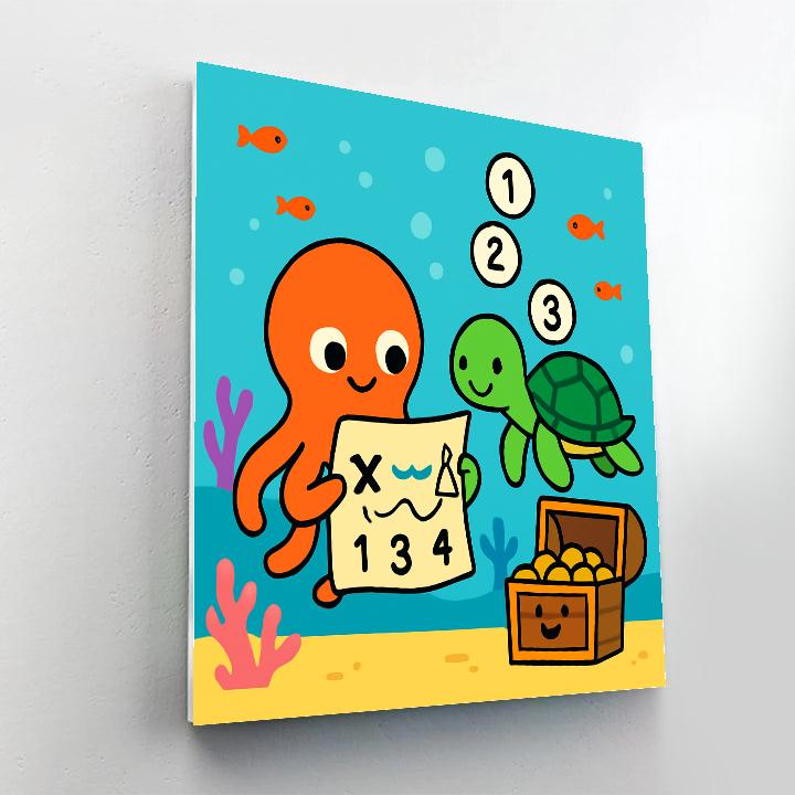 Coral Reef Codebreakers Number painting