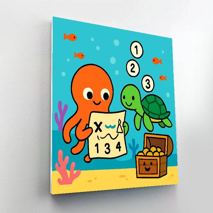 Coral Reef Codebreakers Number painting