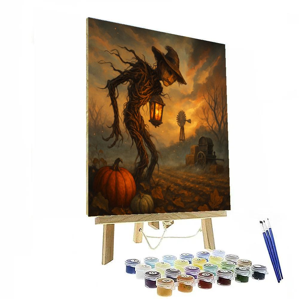 Ember Orchard At The Hollow Windmill paint by numbers