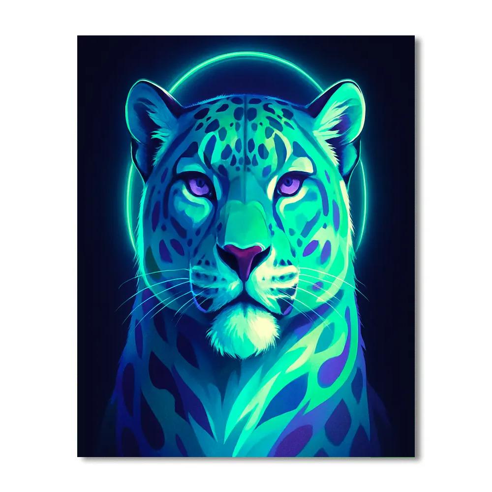 Aurora Crowned Snow Leopard Painting by numbers kit