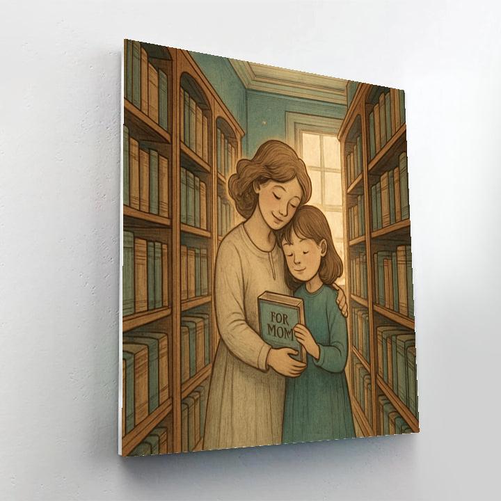Library Whisper Hug painting number kit