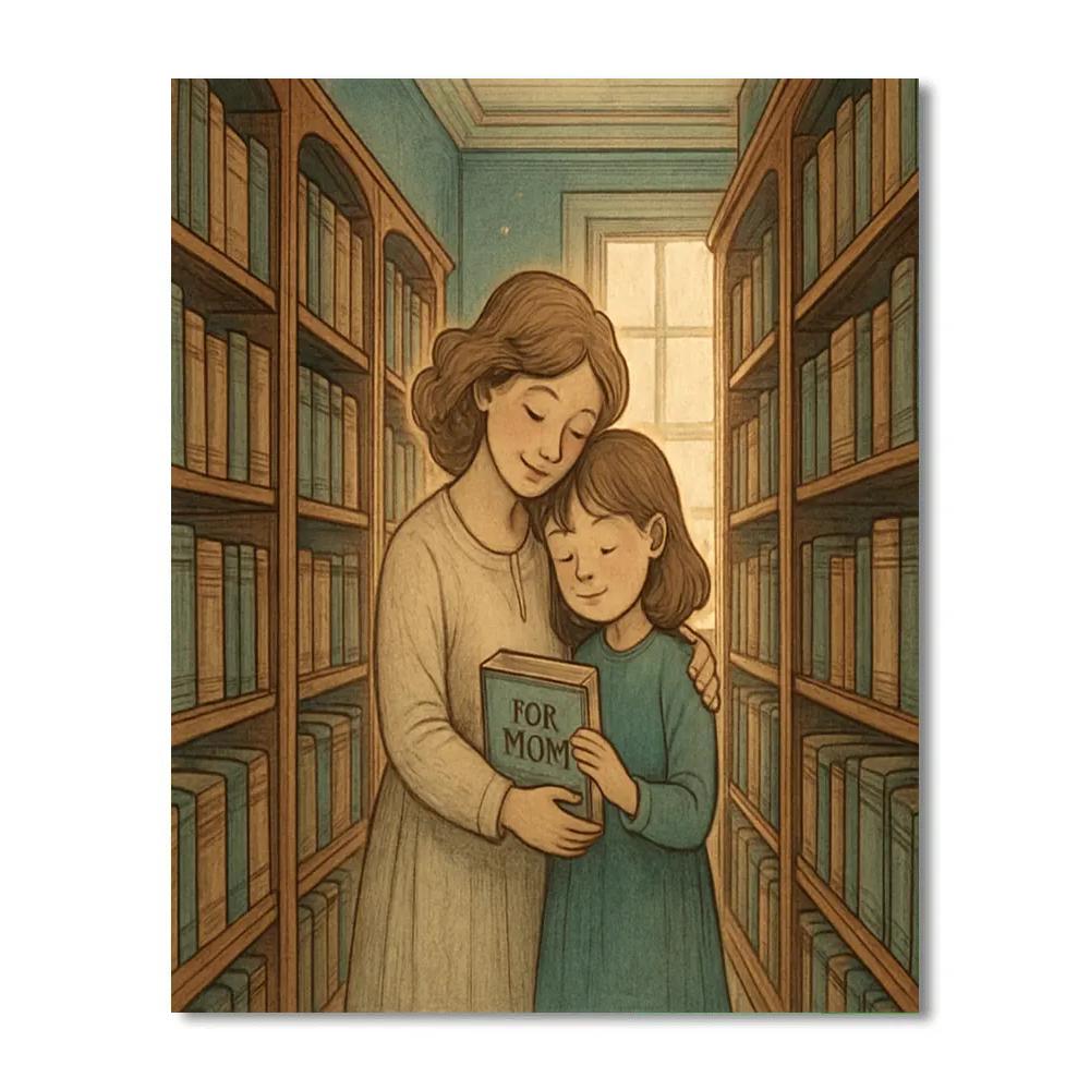 Library Whisper Hug painting number kit