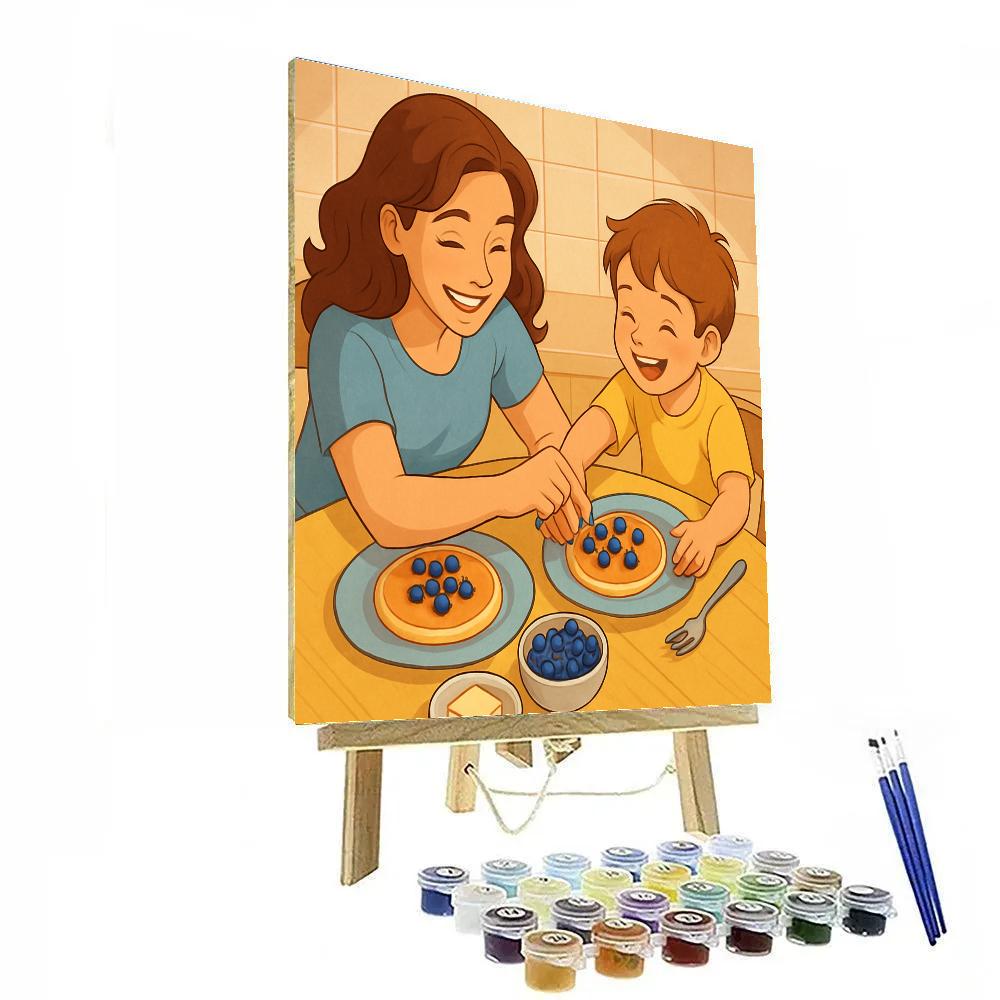 Kitchen Constellation Pancakes paint by numbers