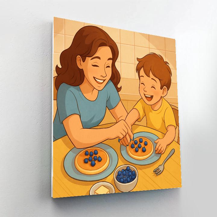 Kitchen Constellation Pancakes paint by numbers
