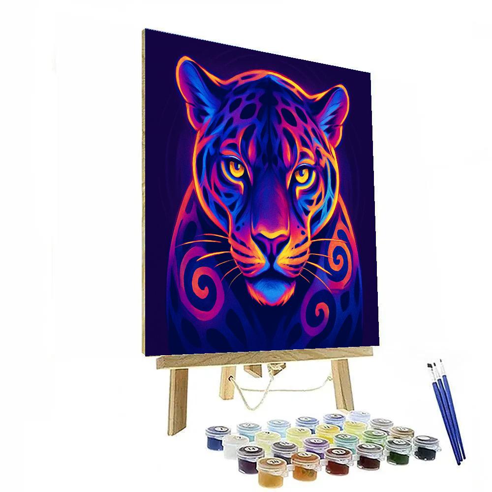 Vortex Heart Jaguar painting number kit