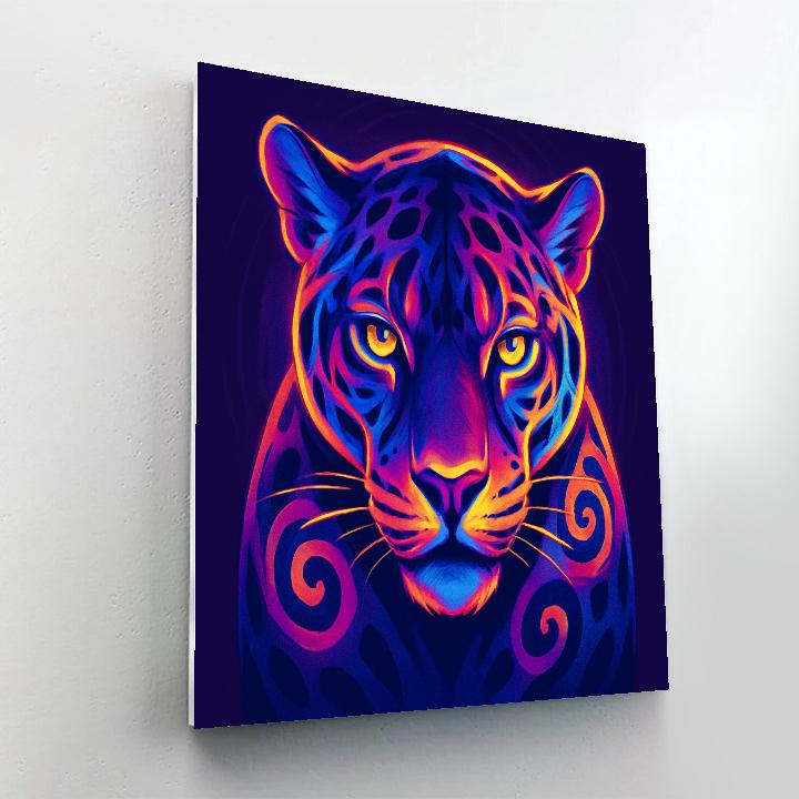 Vortex Heart Jaguar painting number kit