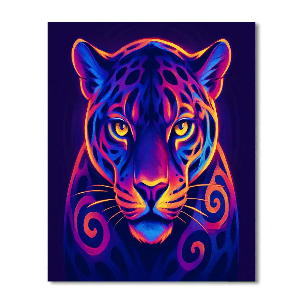 Vortex Heart Jaguar painting number kit