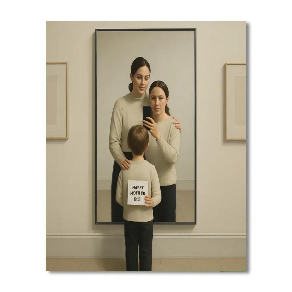 Museum Mirror Self Portrait Paint by numbers kits