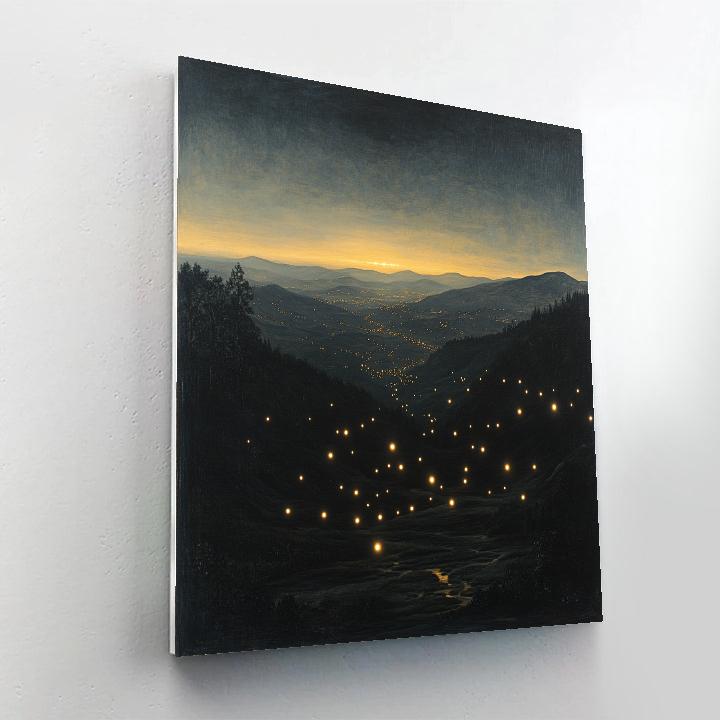 Michelangelo Inspired Citylights Atmosphere Numbered painting kits