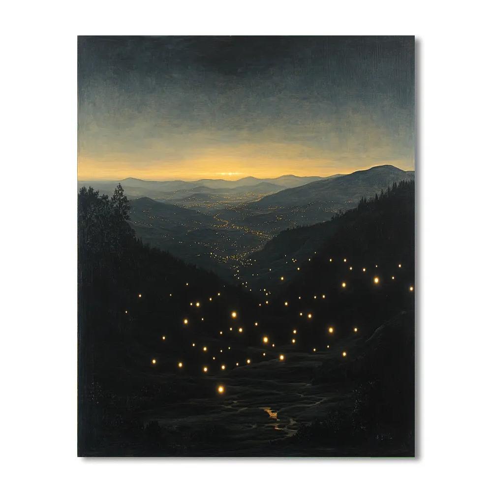 Michelangelo Inspired Citylights Atmosphere Numbered painting kits