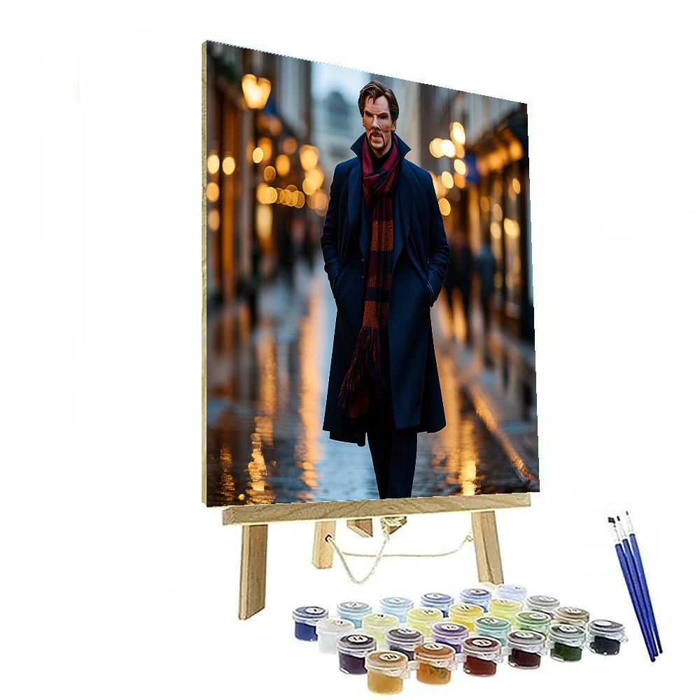 Benedict Cumberbatch Conjuring Calm At The Edge Of The Multiverse Number painting