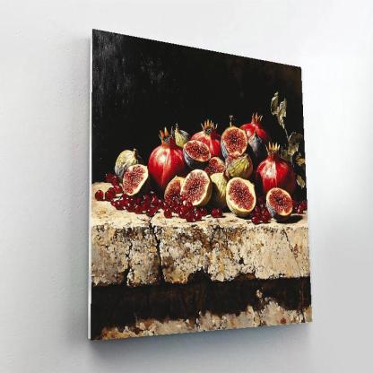 Caravaggio Inspired Eclipse Lit Pomegranate Study Paint by numbers kits