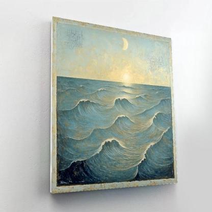 Leonardo Da Vinci Inspired Lunar Tide Patterns painting number kit