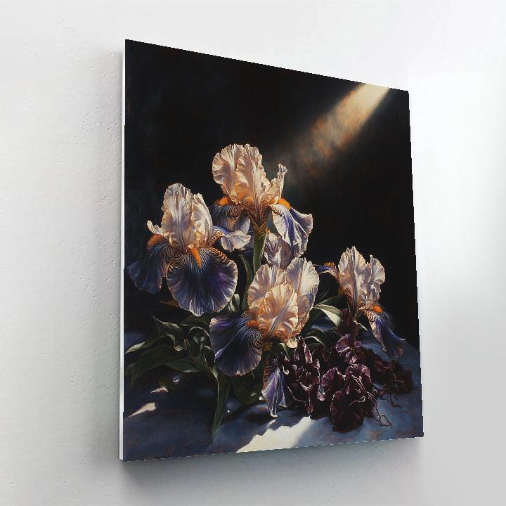 Caravaggio Inspired Nebula Bloom Stillness Paint by numbers art