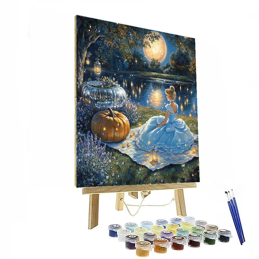 Cinderella Moonlit Pumpkin Picnic Paint by numbers kits