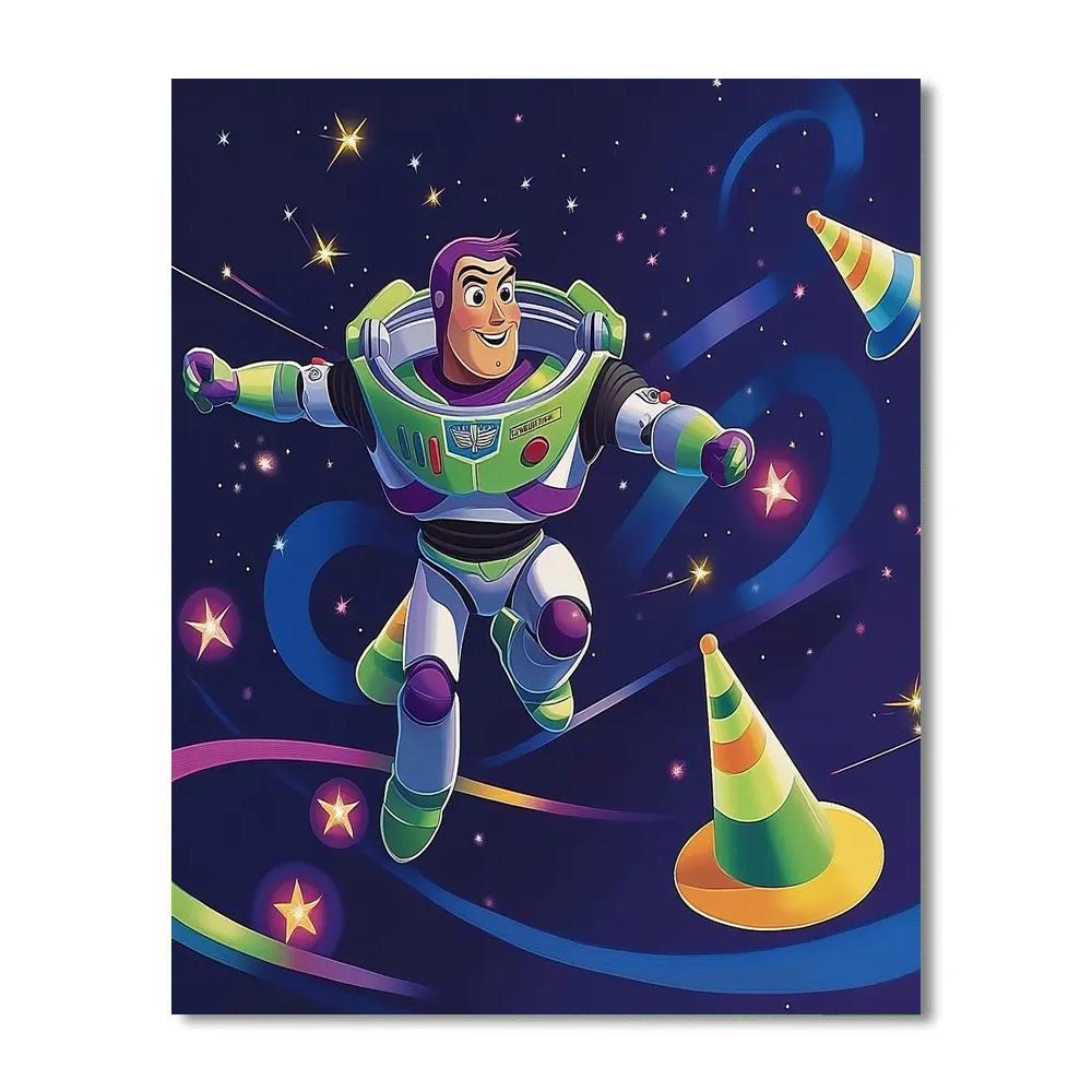 Buzz Lightyear Comet Training Course Painting by numbers kit