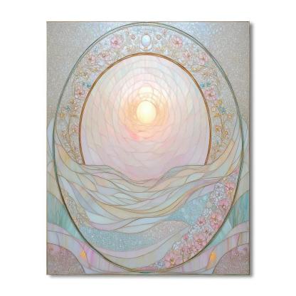 Alphonse Mucha Inspired The Quiet Geometry Of Dawn Number painting