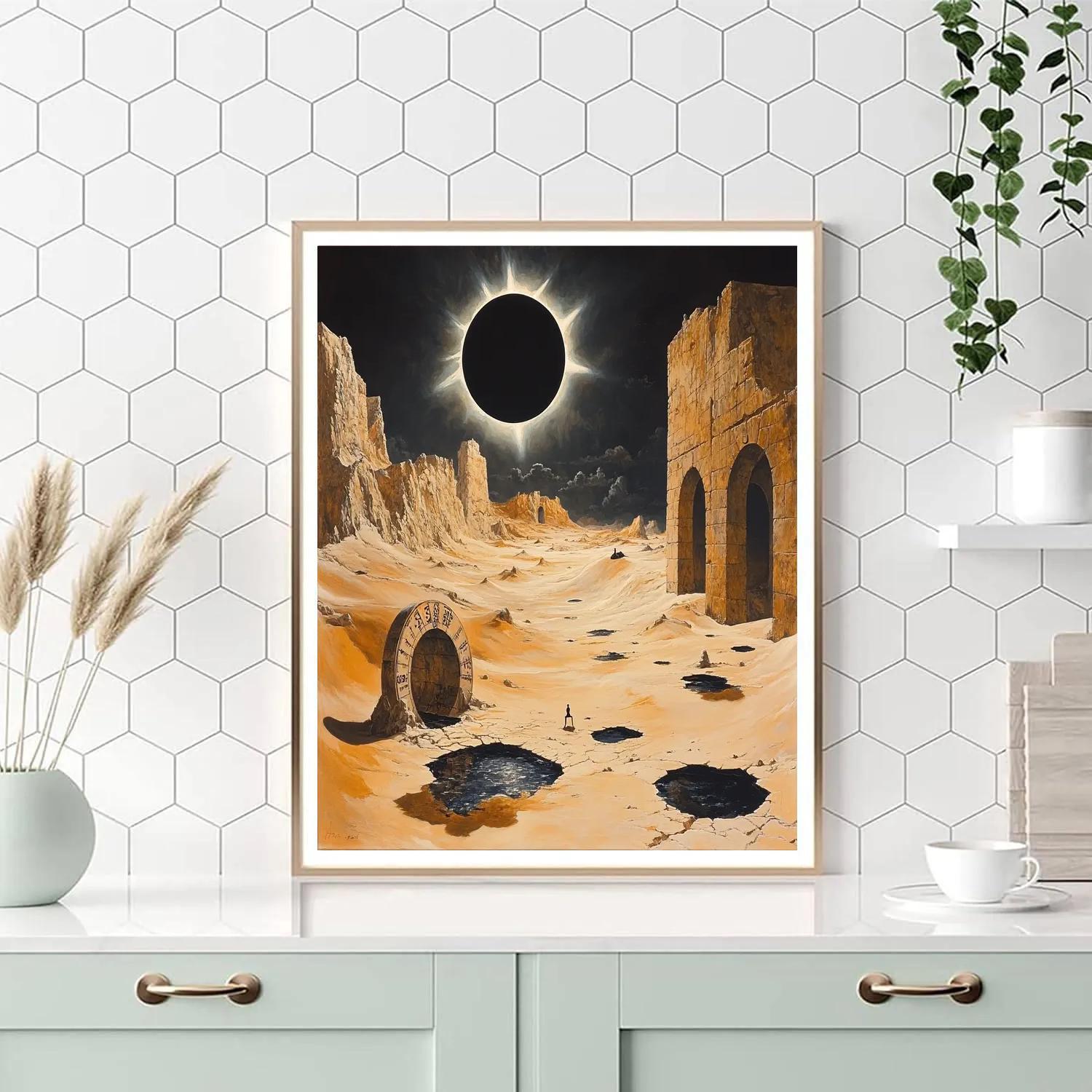 Salvador Dali Inspired Desert Eclipse DIY paint by numbers