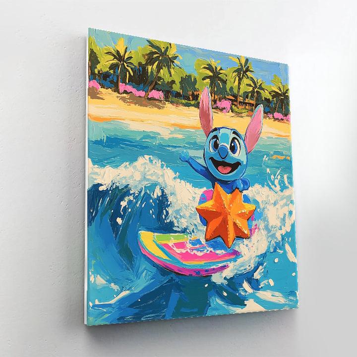 Stitch Tropical Starfruit Surf Day Paint by numbers kits