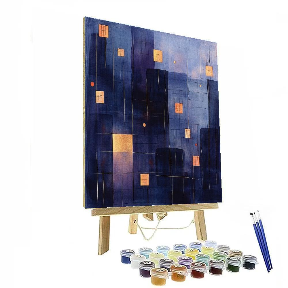 Paul Klee Inspired Harmonics Of The Nebular Interval paint by number