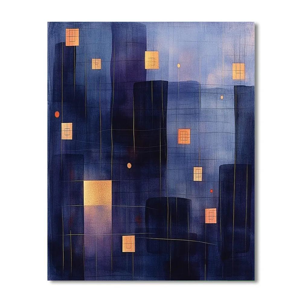 Paul Klee Inspired Harmonics Of The Nebular Interval paint by number
