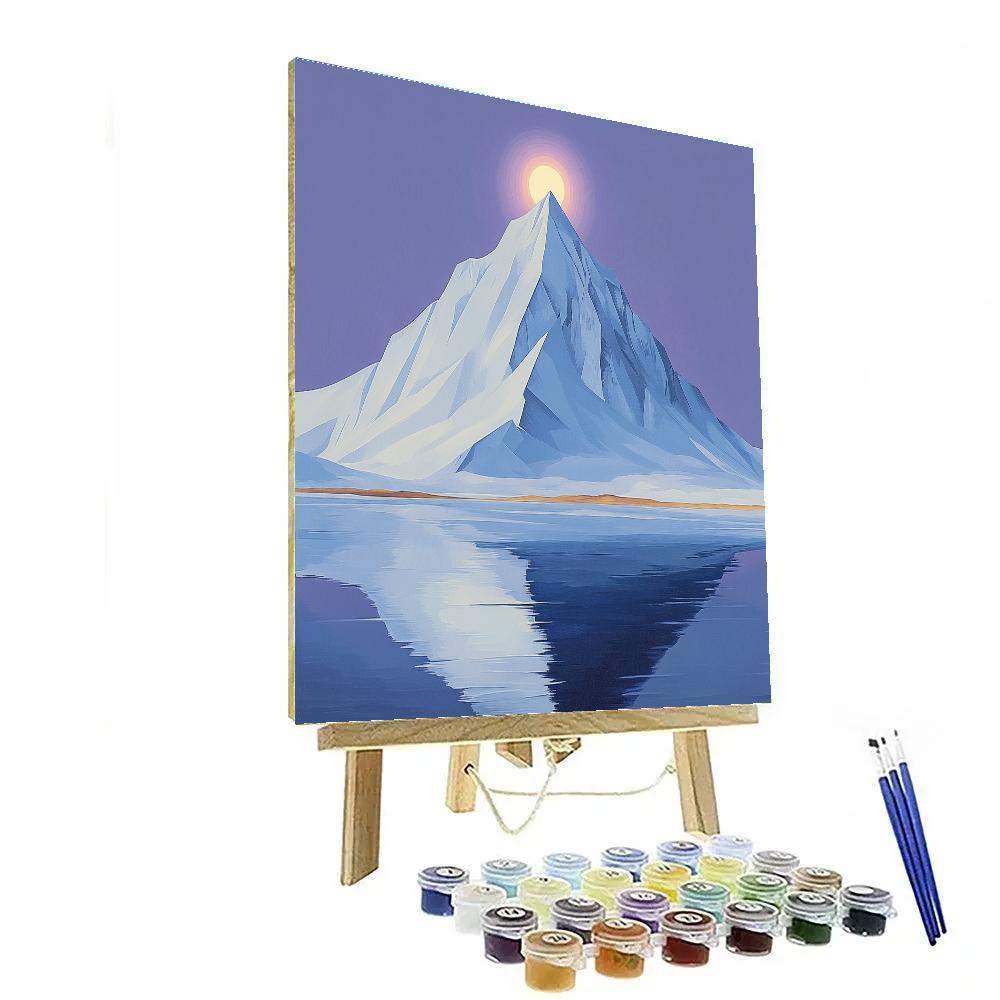 Lawren Harris Inspired Cathedral Peak And Polar Halo DIY paint by numbers
