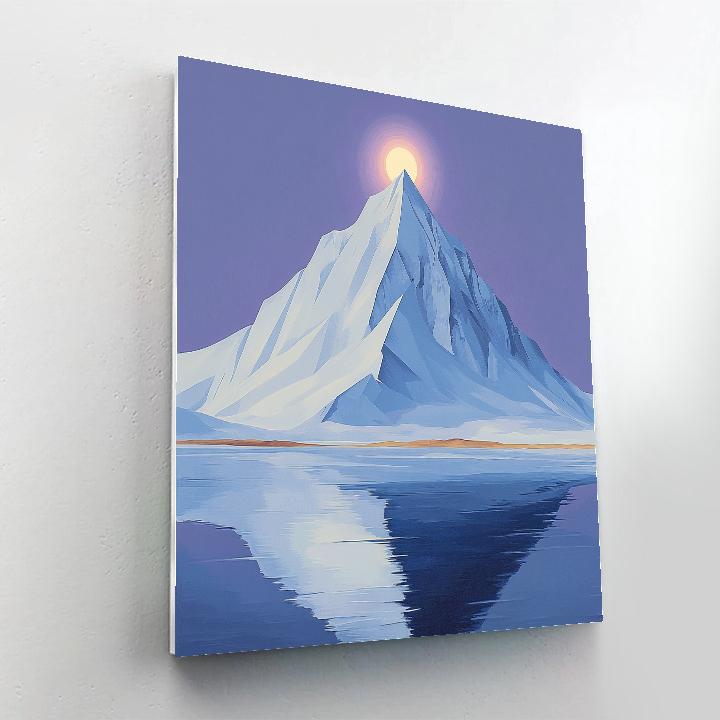 Lawren Harris Inspired Cathedral Peak And Polar Halo DIY paint by numbers