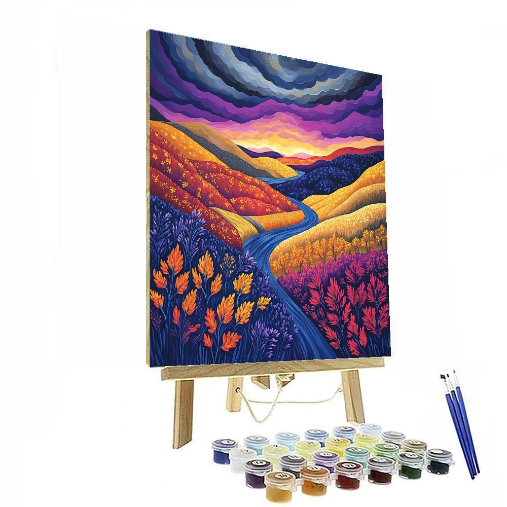Frederick Varley Inspired Storm Break Through Autumn Valley DIY paint by numbers