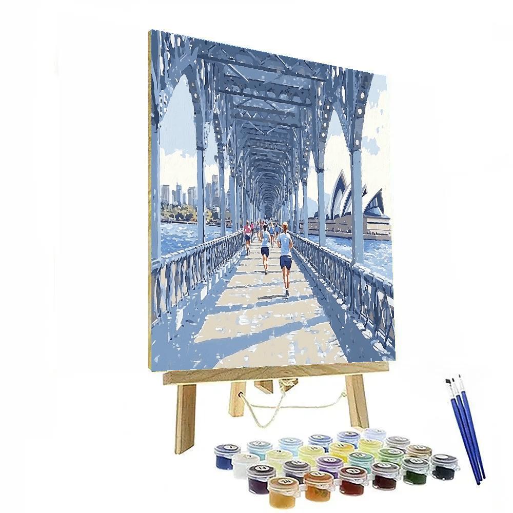 Steel Arches Of The Sydney Harbour Bridge Walk Sydney Australia painting number kit