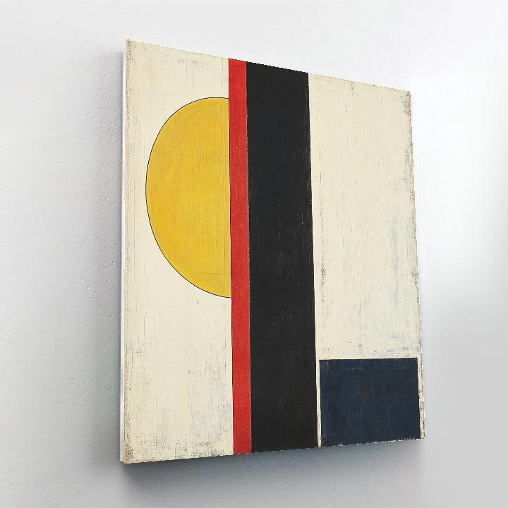 Kazimir Malevich Inspired Pulsar Rhythm Abstraction Paint by numbers kits