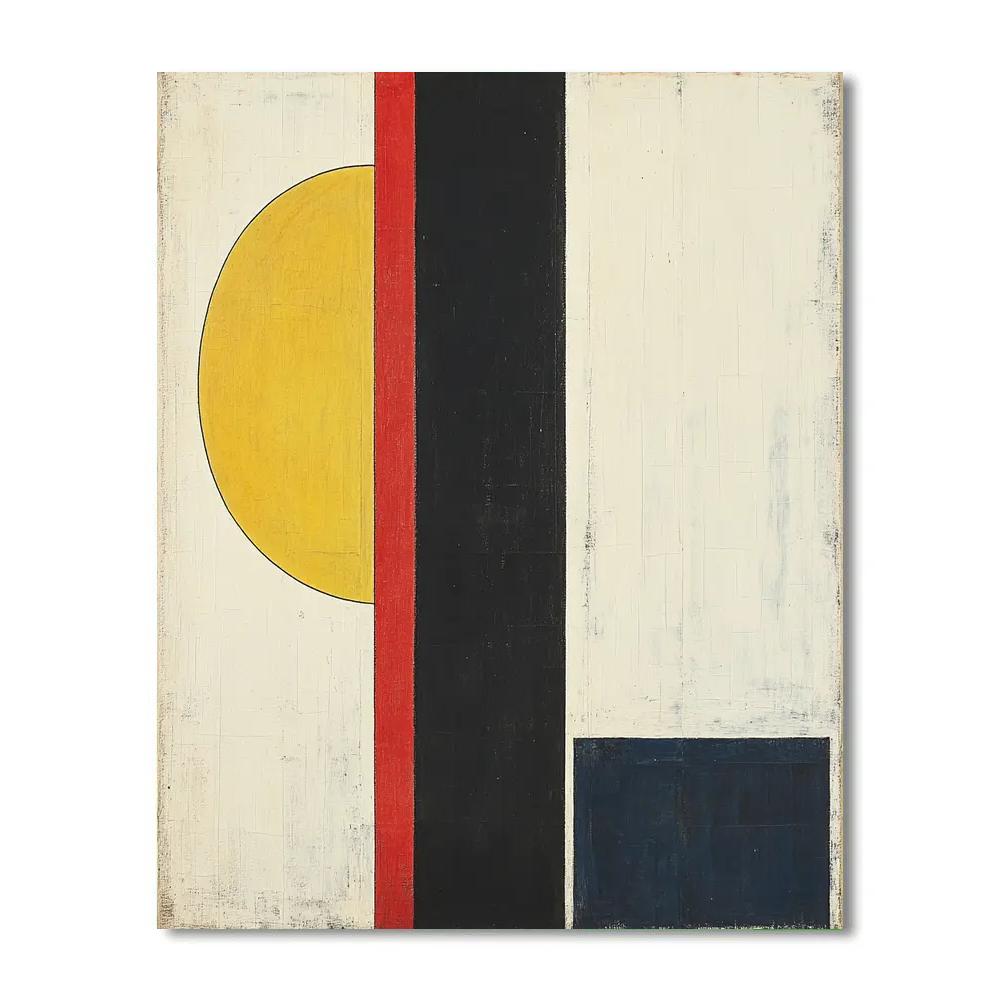 Kazimir Malevich Inspired Pulsar Rhythm Abstraction Paint by numbers kits