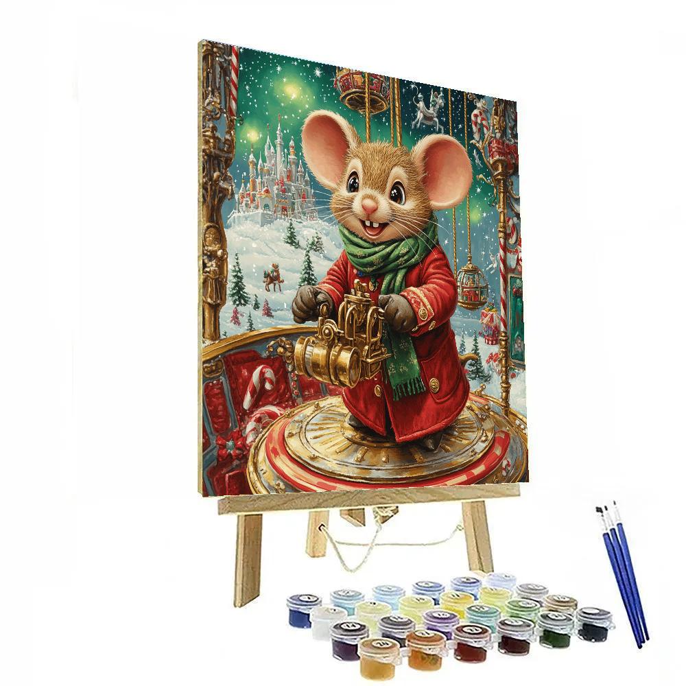 Aurora Comet Toy Carousel Number painting