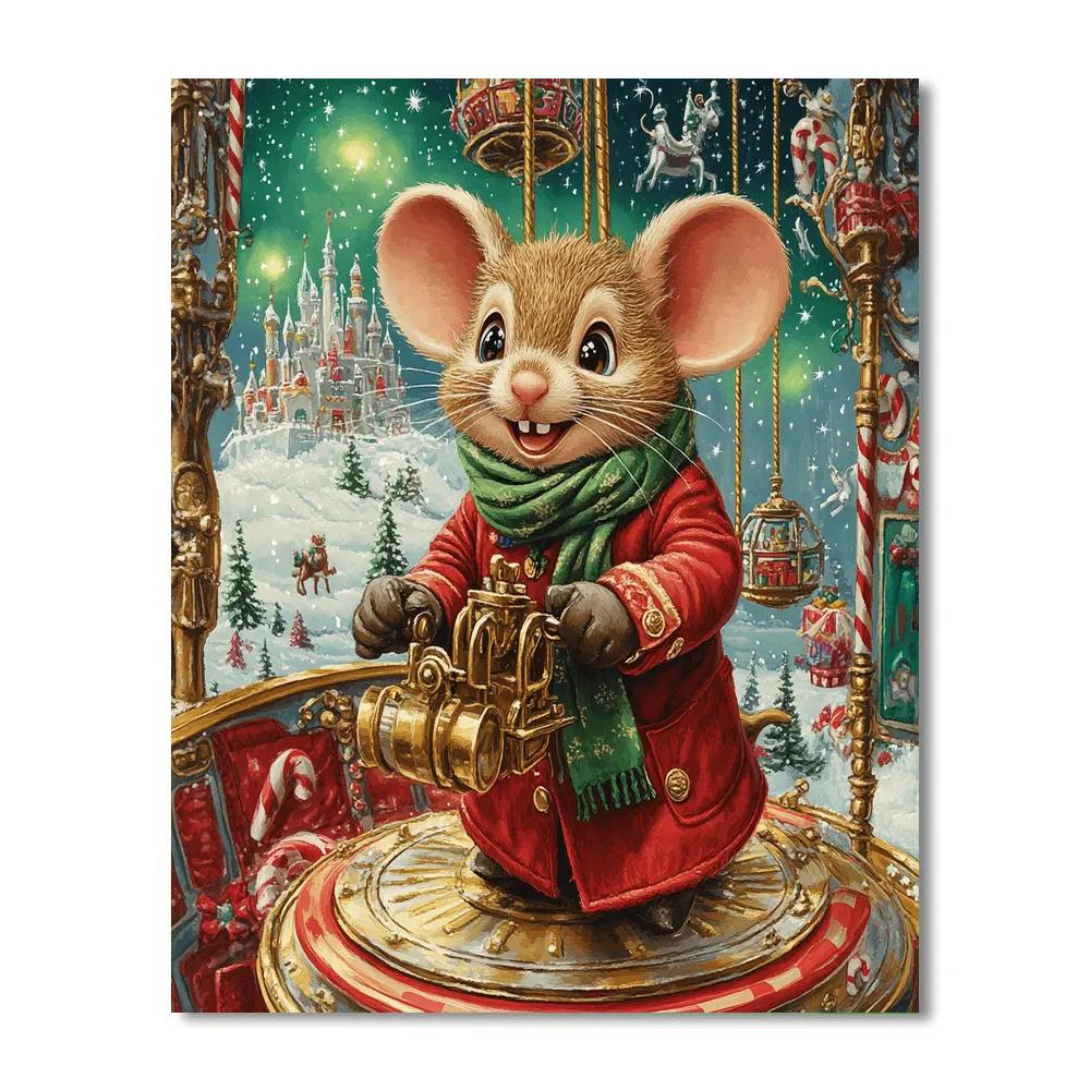 Aurora Comet Toy Carousel Number painting