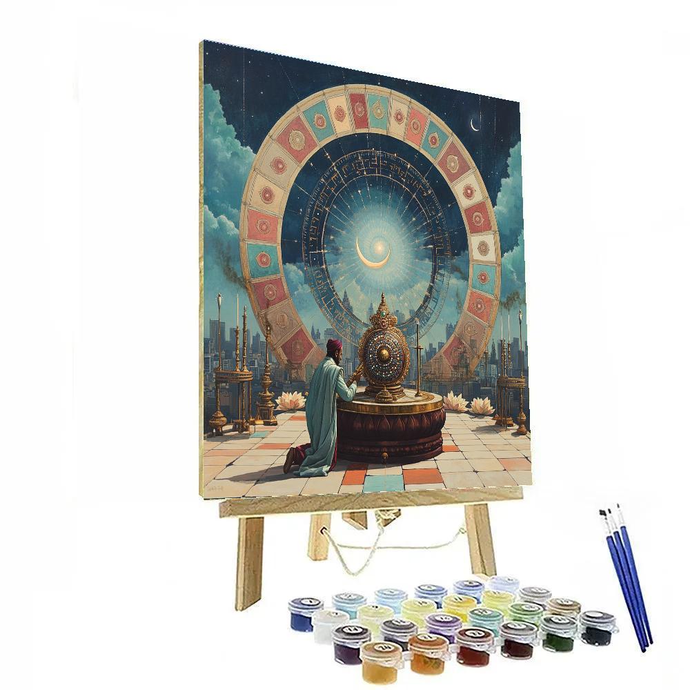 Lotus Observatory With Brahma Reliquary Number painting