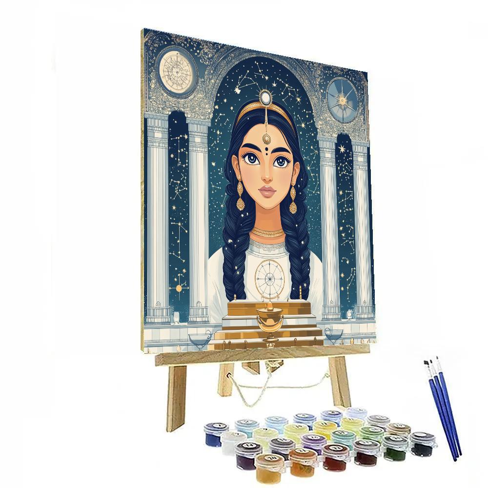 Parvati In The Moonlit Lotus Observatory paint by numbers